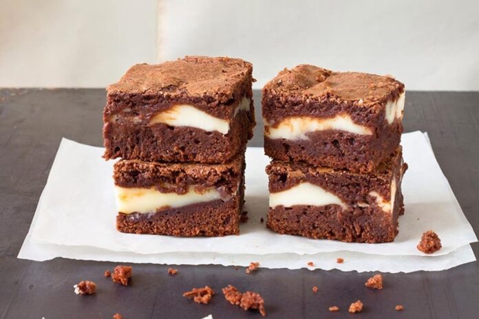 Brownies de café e mascarpone