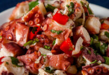 Salada de polvo à algarvia Salada de polvo à algarvia